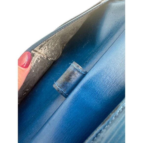 LOUIS VUITTON Womens Blue Epi Leather Long Clutch Wallet - Picture 4 of 14